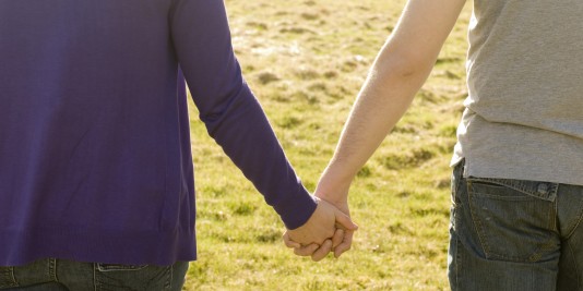 holding hands